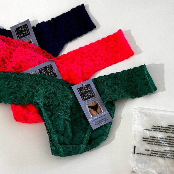 3 Pack Hanky Panky Original Rise Thong - NWT - Picture 1 of 2
